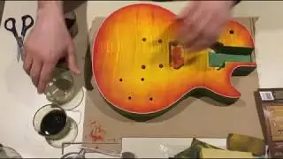 Guitare en kit tentative de faire une Les Paul Sunburst Cherry