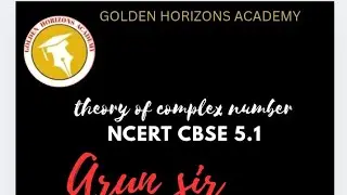 THEORY OF COMPLEX NUMBER NCERT EXERCISE 5.1
