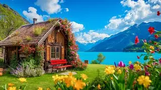 Тихая швейцарская деревушка Бриенц на берегу озера весной 🌸 Прекрасная швейцарская долина 🇨🇭