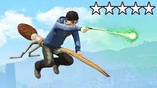 Playing as HARRY POTTER in GTA 5! (Hogwarts & More)