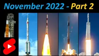Rocket Launches 2022 - November (PT. 2) #shorts