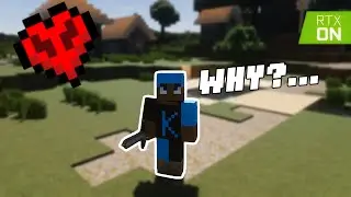 [4K] Minecraft with RTX On...But it's Hardcore | Minecraft Raytracing