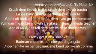 Vybz Kartel ft Likkle Vybz & Squash : Jump on The Beat Lyric Video