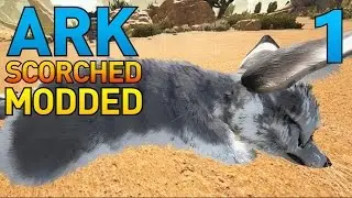 [1] Giant Jerboa And The Boneyard Base! (ARK Scorched Earth Modded Survival)