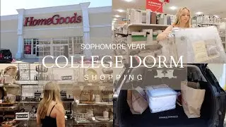 COLLEGE DORM SHOPPING + HAUL 2024 | SOPHOMORE YEAR!!