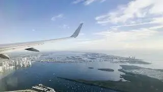 [4K] American Airlines Boeing 737-800 Landing at Miami International Airport