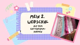 Freestyle Webschal mit Lacegarn als Kette