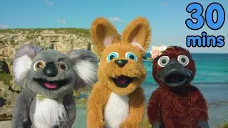 Hip Hop Kangaroo & Friends 🎵 12 Songs! ⭐ 30 minutes! (US English)