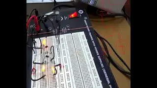 1.2: OR Gate on breadboard using diodes and LEDs