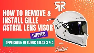 How to Remove & Install Gille Astral | Ruroc Atlas Lens Visor #editmoto #gille