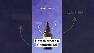 🚨 How to create a Cosmetic ad like a pro 🚨 #cosmetic # #creative #aftereffects