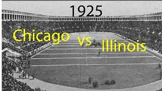 1925 University of Chicago vs Illinois College Football Red Grange