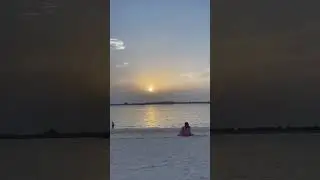 Sunset view from Corniche beach , Abudhabi, UAE 🇦🇪