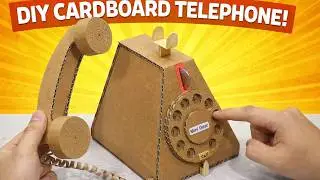 DIY Cardboard Telephone Craft | Fun & Easy Project | Cardboard telephone