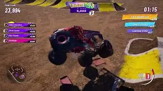 Monster Jam Showdown - hit the Car ... Stunt Area ,gameplay (xbox series x)