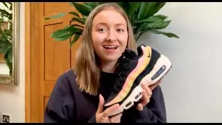 Распаковка кроссовок Nike Air Max 95 Fur Tongue (чёрные/синие/розовые), детальный обзор и обзор | The Sole Womens