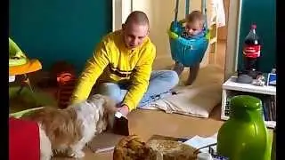 Ostern mit Kind , Hund und Katze