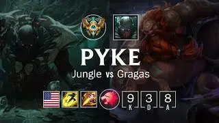 Pyke Jungle vs Gragas - NA Challenger Patch 8.19