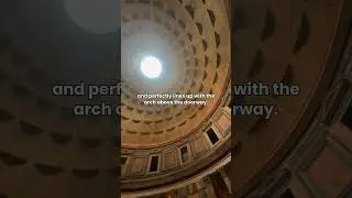 Arch of Light in Rome's Pantheon 🏛✨ #rome #travel