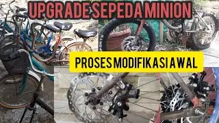 CARA MODIFIKASI & MEMASANG DUDUKAN DISK BRAKE CAKRAM SEPEDA MINION