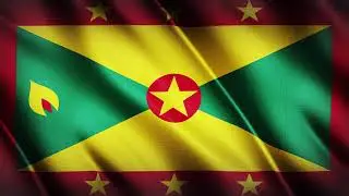 Flag of Grenada Waving [FREE USE]