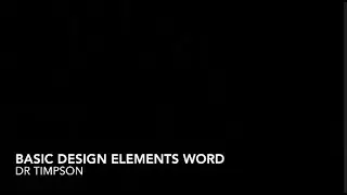 ICTK011 Design elements in Word