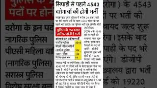 UP Police si  Vacancy 2025 | uppolice sub inspector New Bharti 4543Update 🔥 #shorts