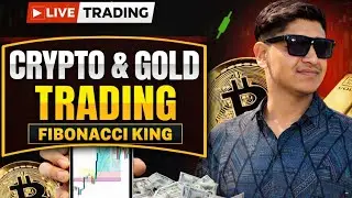 Live  Trading Gold and Crypto Future||Fibonacci levels||Jan 15 || Live Market Analysis ||