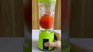 I Didn't Expect This 😅 Making Tomato Juice In Portable Blender 🤯 #shorts