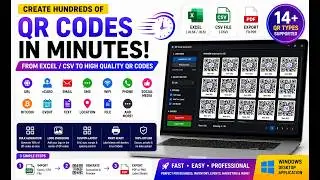 Professional QR code generator software with batch printing