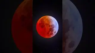 The Blood Moon of March 14th 2025,  captured from an 8&rdquo; refractor telescope #bloodmoon #lunareclipse