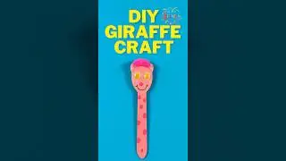 DIY Giraffe Craft with Popsicle Stick | Easy Animal Craft for Kids #diy #craft #craftyfun #kids