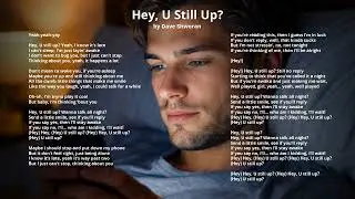 Hey, U Still Up - Lyrics