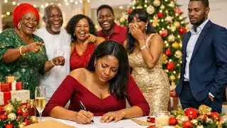 In Tears, His Pregnant Wife Signs the Divorce Papers at Christmas Party - His Entire Family Laughed