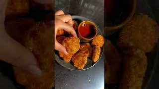 Air fryer Crispy chicken nuggets in less than 20 min!🤤 #shorts #airfryerrecipes