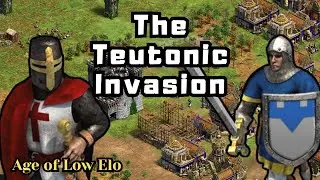 Тевтонское вторжение (низкий уровень Эло) | Age of Empires 2