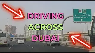ASMR Driving Sounds driving across Dubai