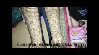 Weekend spl.....mehandi and home made Pizza.....
