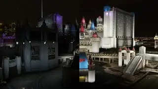 COMPARISON LAS VEGAS MODELED IN MICROSOFT FLIGHT SIMULATOR BY FLYTAMPA LOOKS INCREDIBLE