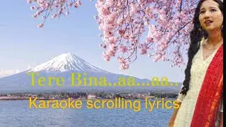 Tere bina Christian Hindi song karaoke scrolling lyrics