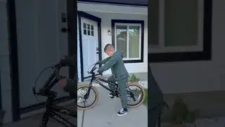 He&rsquo;s officially a teenager -big boy BMX bike was the perfect gift for his birthday!