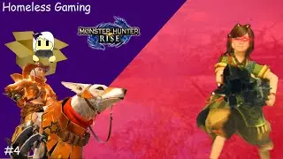 Monster Hunter Rise: Sheriff Miruku and 'er Tiny Machine Gun Wieldin' Sister.