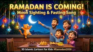 Ramadan Is Coming! 🌙 Moon Sighting & Fasting Song | 3D Islamic Cartoon For Kids #Ramadan2026