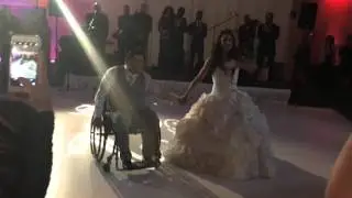 WHEELCHAIR WEDDING DANCE -ERIC AND CHRISTINA