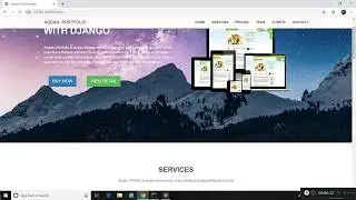 (Django-Bootstrap) Web Responsive Landing Page.