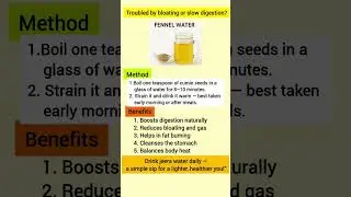 Benefits of Drinking Jeera Water Every Morning#jeerawater #cuminwater #detoxdrink #ayurvedictips