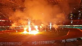 British Speedway gp fireworks at  Principality stadium 2019