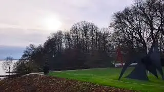View from the Cafe at Louisiana Art Museum - Humleb&aelig;k Denmark - nov 25 