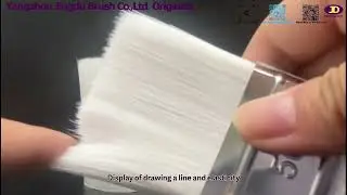 White three holes brush filament for paint brush
