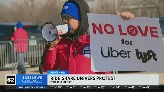 Rideshare, food delivery drivers in Chicago and beyond strike on Valentine's Day